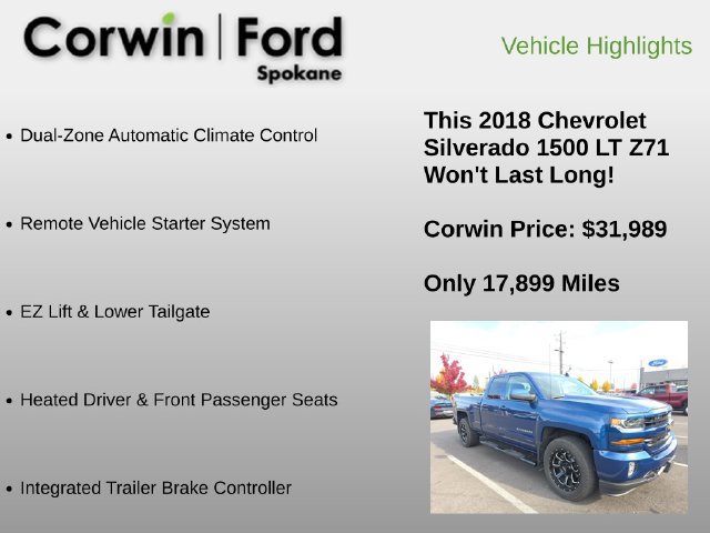 Used 2018 Chevrolet Silverado 1500 LT w/ All Star Edition AWD/4WD image 12