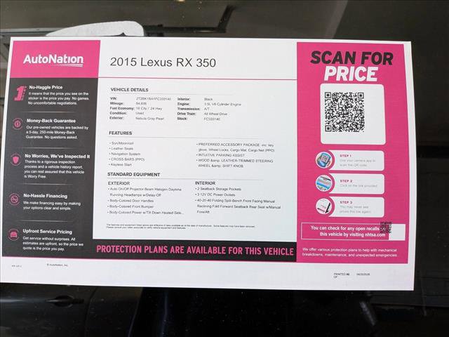 Used 2015 Lexus RX 350 AWD image 24
