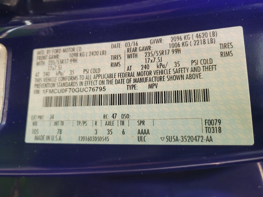 Used 2016 Ford Escape S image 33