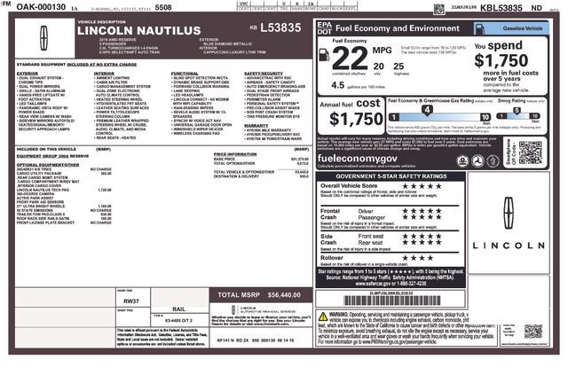 Used 2019 Lincoln Nautilus Reserve AWD/4WD image 9