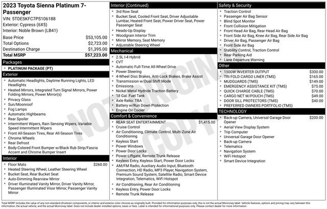 Used 2023 Toyota Sienna Platinum image 7