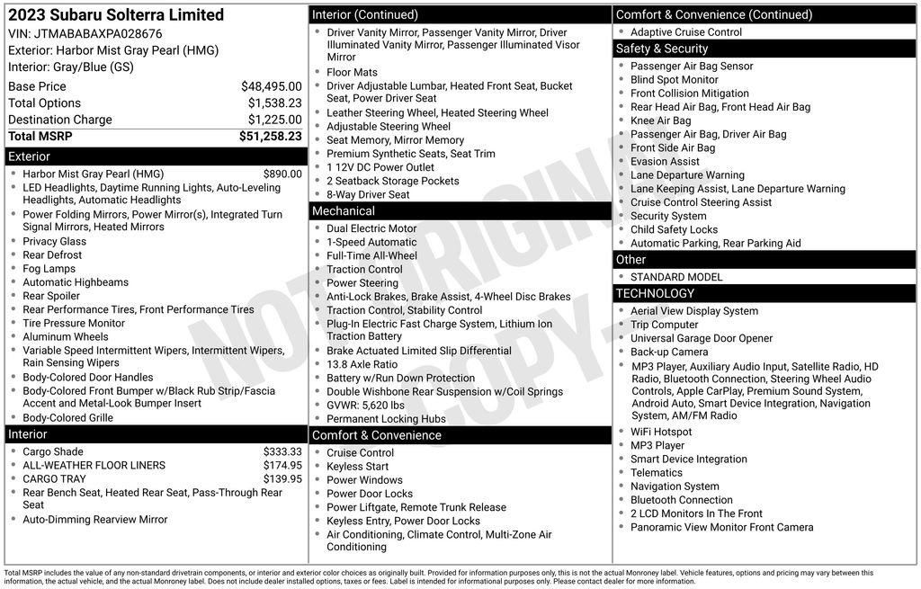 Certified 2023 Subaru Solterra AWD image 26