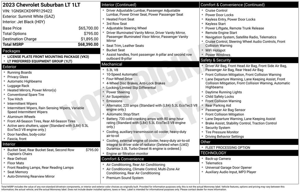 Used 2023 Chevrolet Suburban LT AWD/4WD image 8