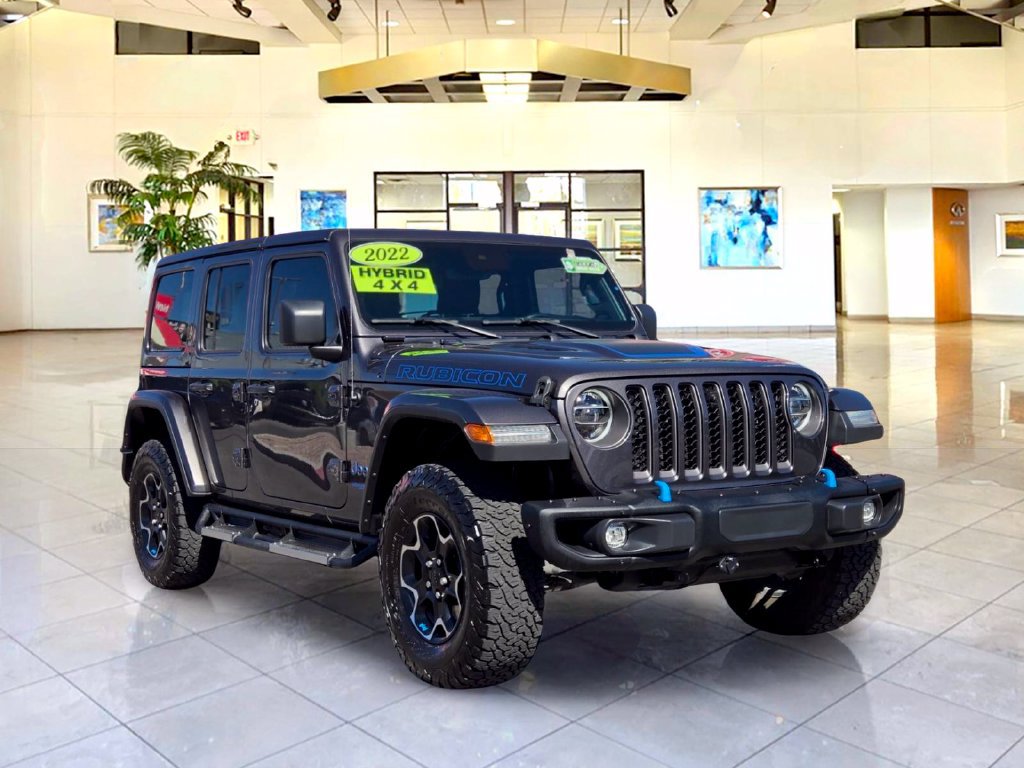 Used 2022 Jeep Wrangler Unlimited Rubicon 4xe w/ Steel Bumper Group AWD/4WD image 3