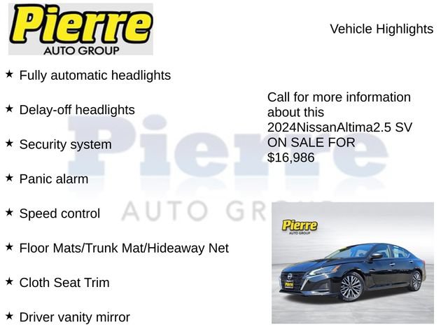 Used 2024 Nissan Altima 2.5 SV FWD image 22