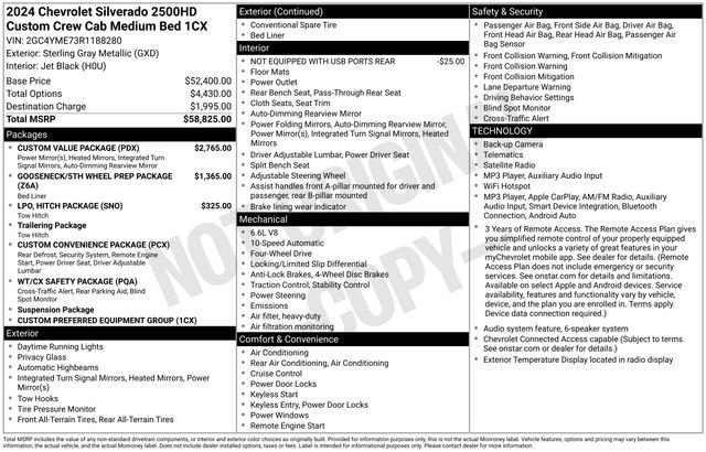 Used 2024 Chevrolet Silverado 2500 Custom w/ Custom Value Package AWD/4WD image 13