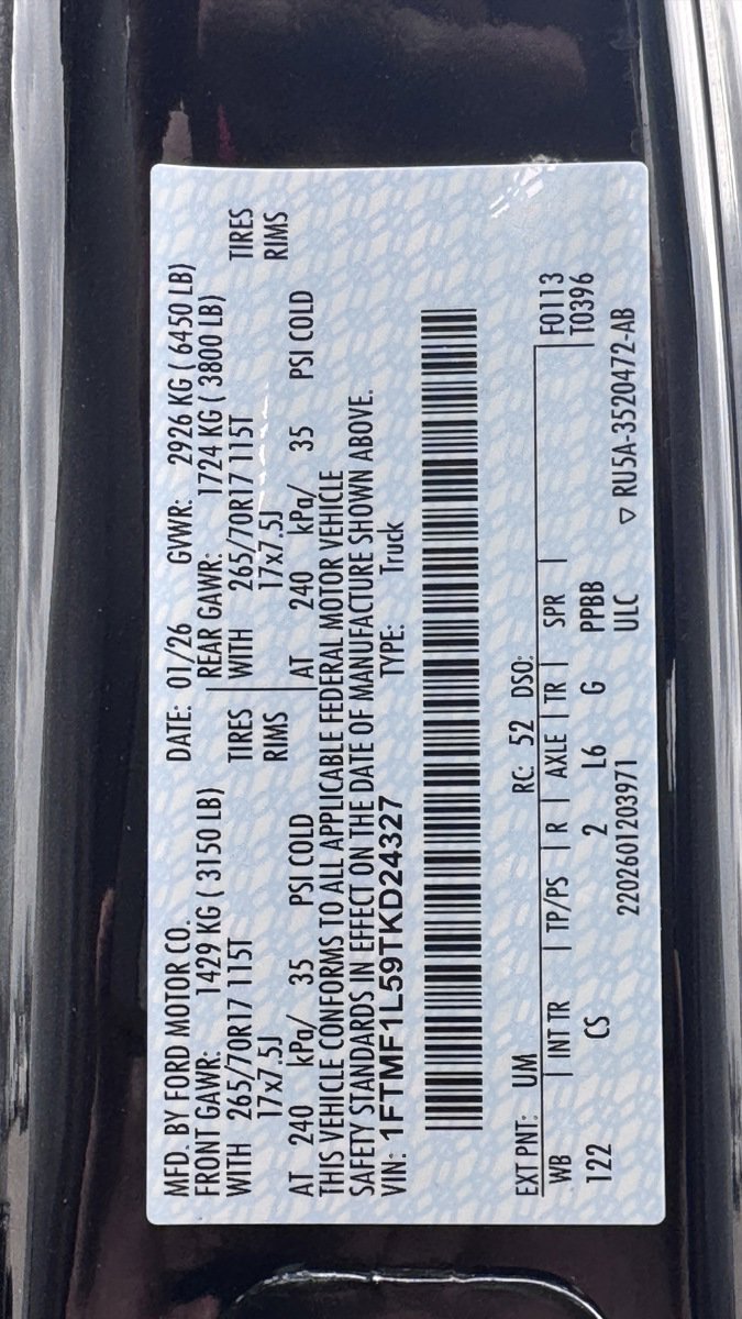 New 2026 Ford F150 XL w/ Equipment Group 103A High image 7