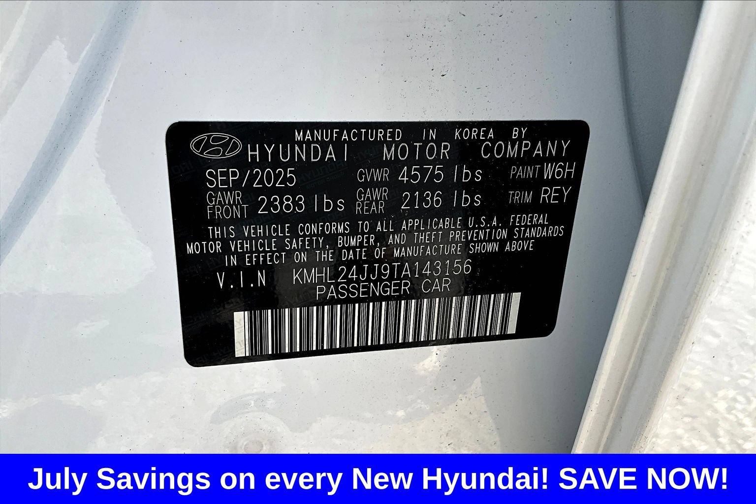 New 2026 Hyundai Sonata Blue FWD image 10
