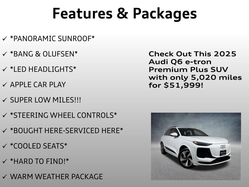 Used 2025 Audi Q6 e-tron Premium Plus w/ Premium Plus image 12