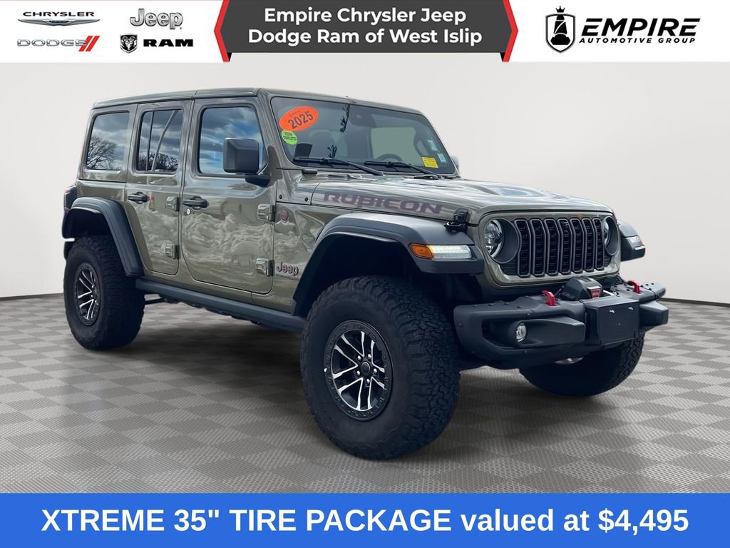 Used 2025 Jeep Wrangler Unlimited Rubicon w/ XTREMEE 35" Tire Package