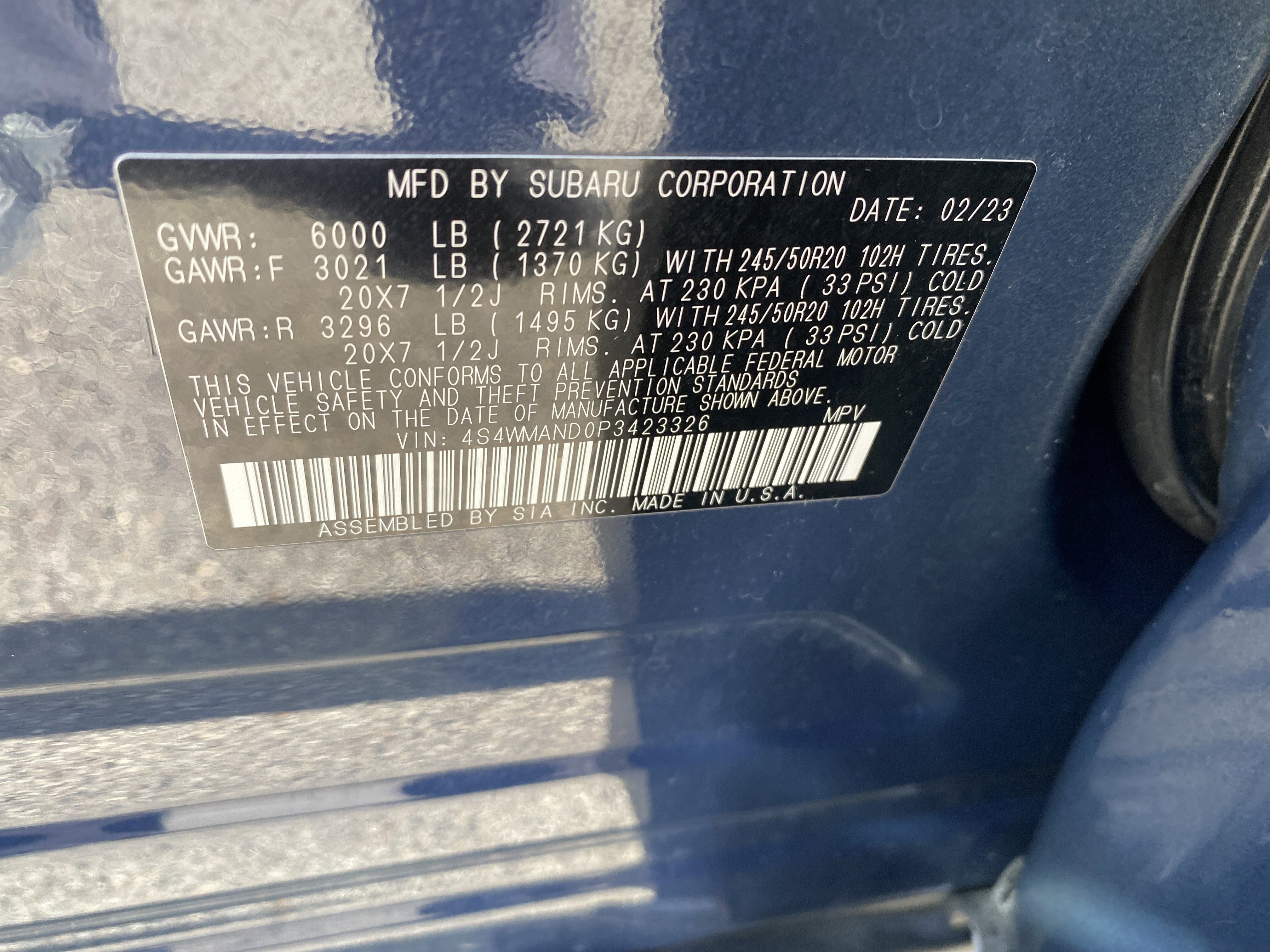 Used 2023 Subaru Ascent Limited image 28