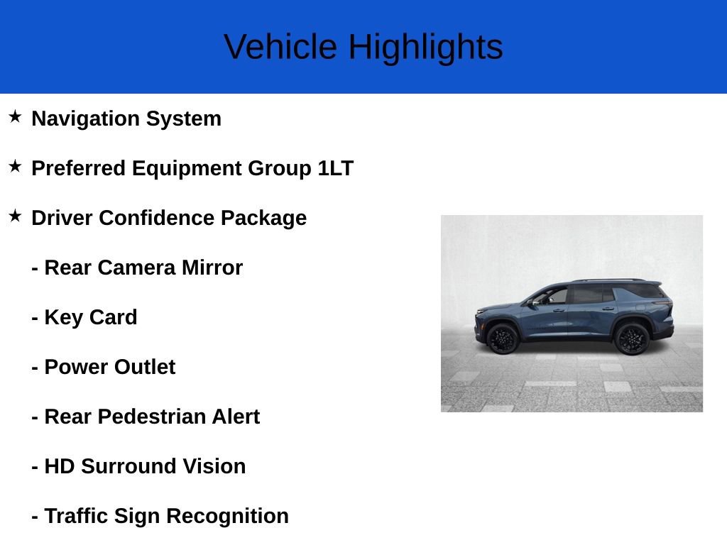 New 2026 Chevrolet Traverse LT w/ Midnight/Sport Edition image 2