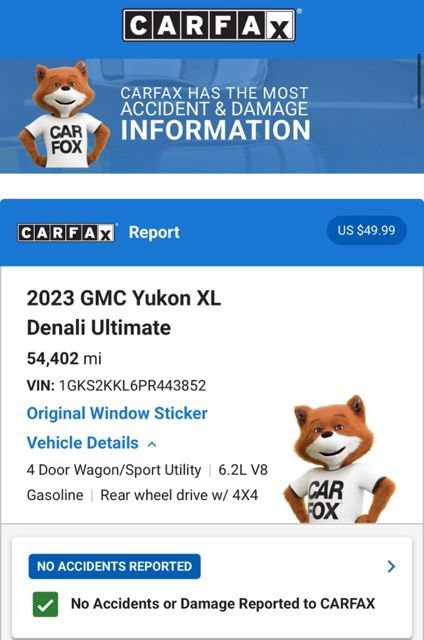 Used 2023 GMC Yukon XL Denali Ultimate w/ LPO, Floor Liner Package AWD/4WD image 9