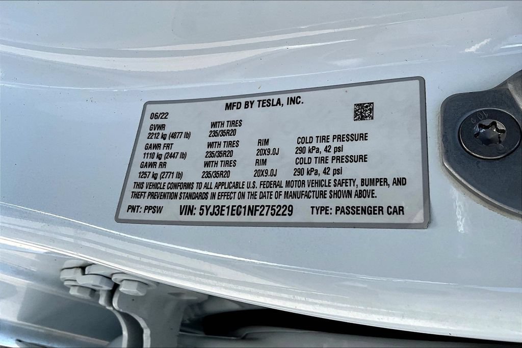 Used 2022 Tesla Model 3 Performance AWD/4WD image 20