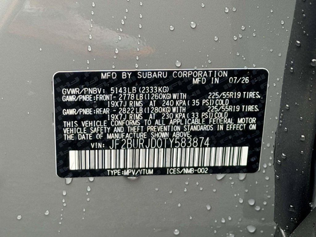 New 2026 Subaru Outback Touring XT AWD/4WD image 25