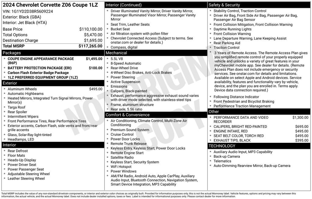 Used 2024 Chevrolet Corvette Z06 image 6