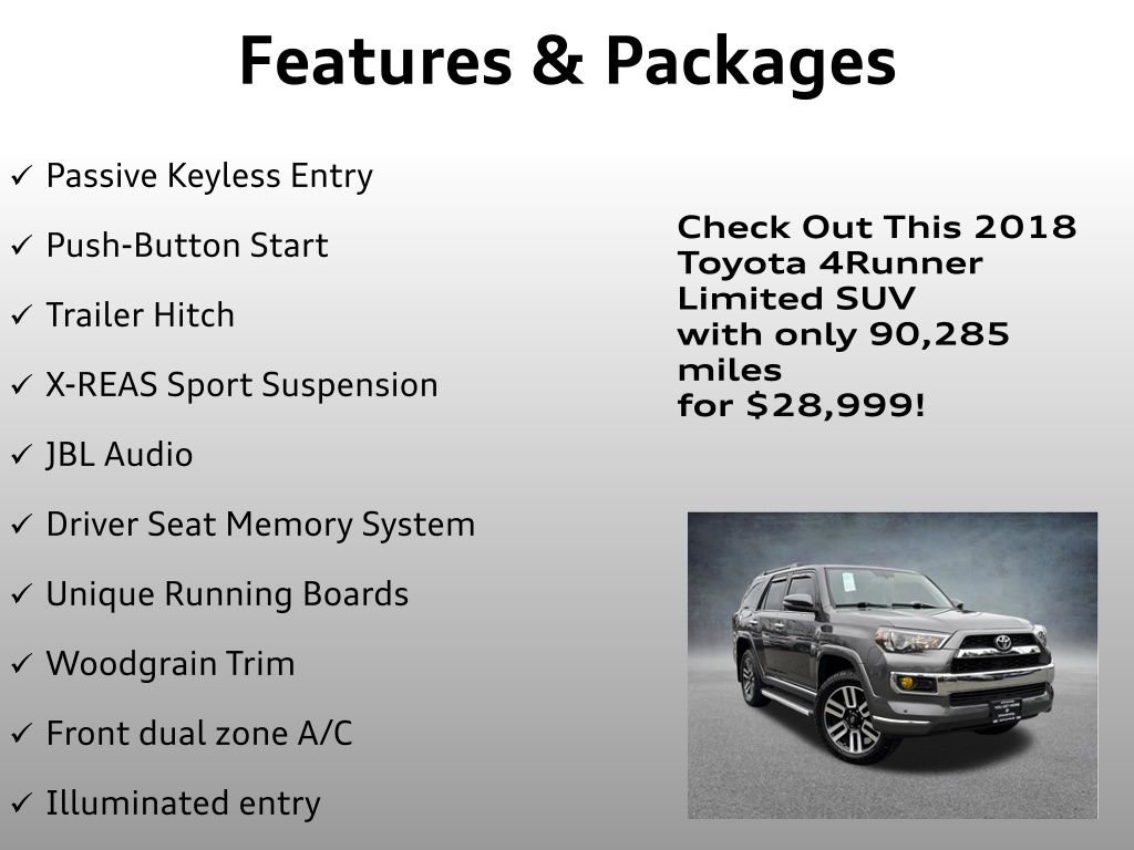 Used 2018 Toyota 4Runner Limited image 8