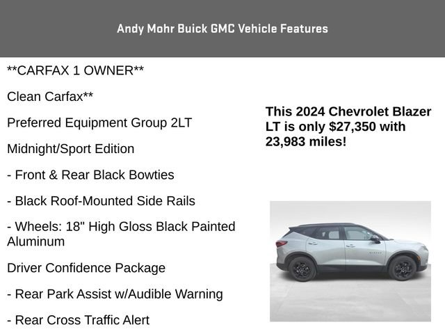 Used 2024 Chevrolet Blazer LT w/ Convenience Package FWD image 4