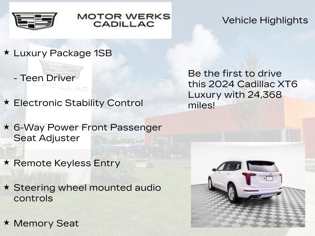 Used 2024 Cadillac XT6 Luxury w/ LPO, Floor Liner Package AWD/4WD image 13