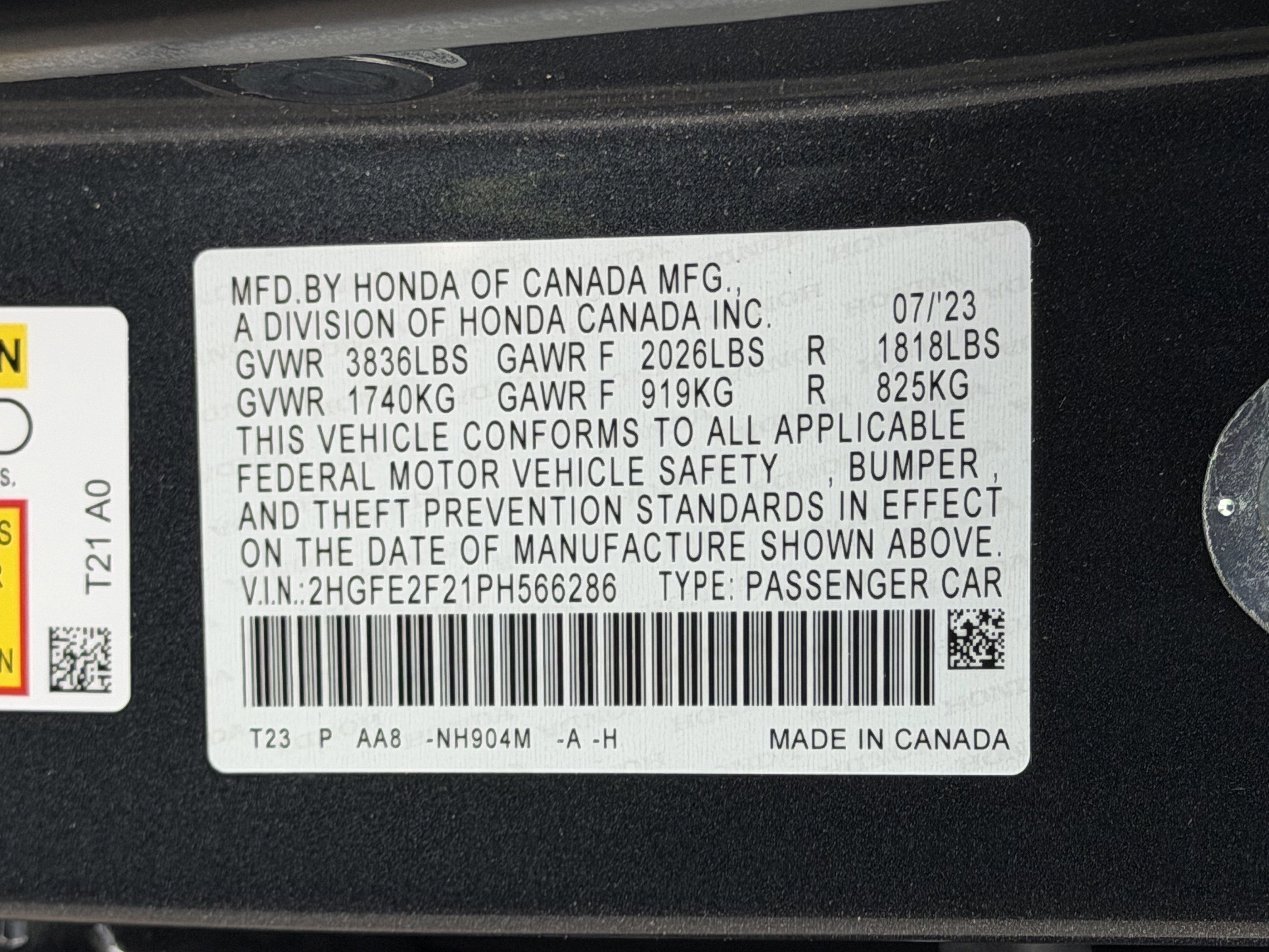 Certified 2023 Honda Civic LX image 28