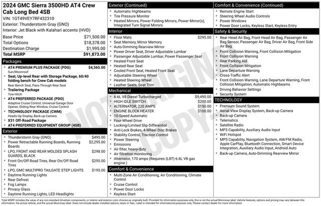 Used 2024 GMC Sierra 3500 AT4 w/ AT4 Premium Plus Package AWD/4WD image 39