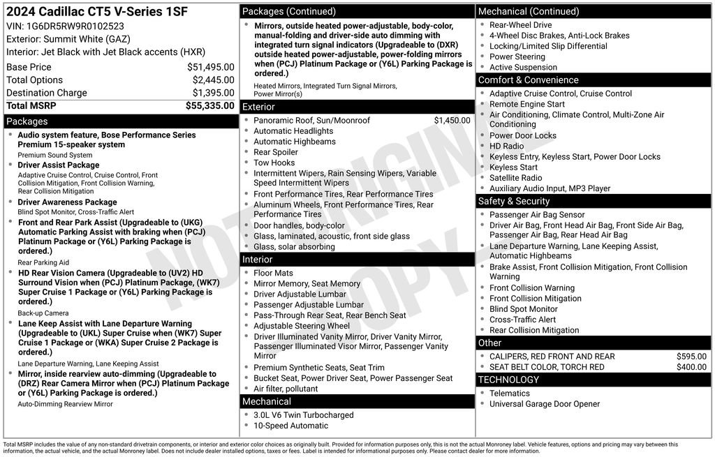 Used 2024 Cadillac CT5 V image 43