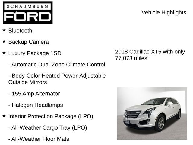 Used 2018 Cadillac XT5 Luxury w/ Driver Awareness Package AWD/4WD image 8