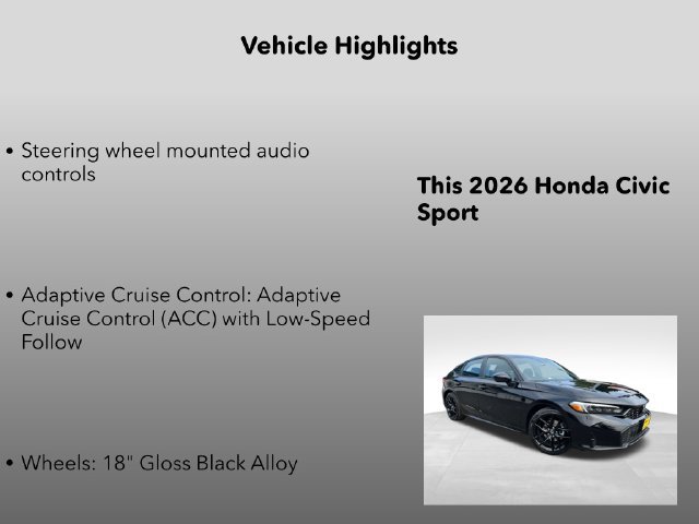 New 2026 Honda Civic Sport image 5