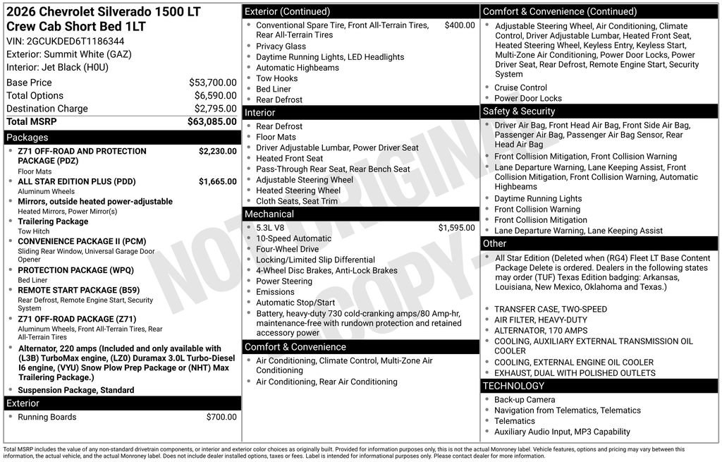 New 2026 Chevrolet Silverado 1500 LT AWD/4WD image 17