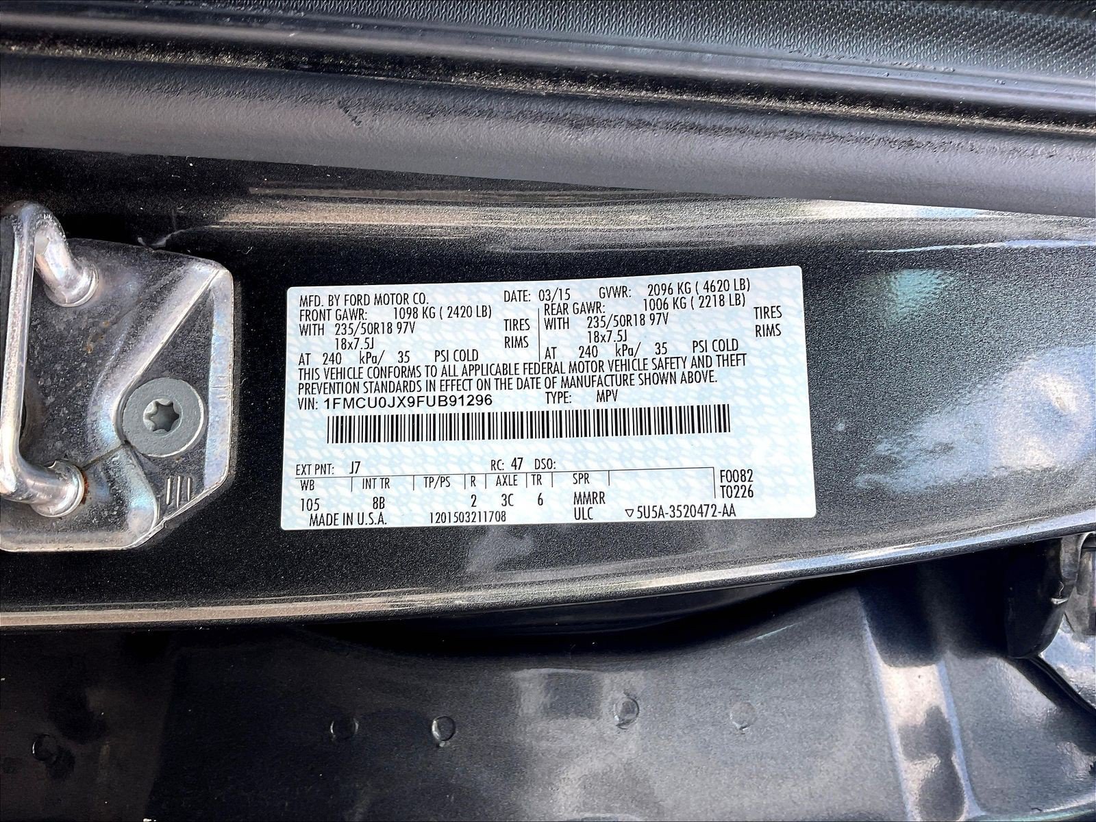 Used 2015 Ford Escape Titanium FWD image 19