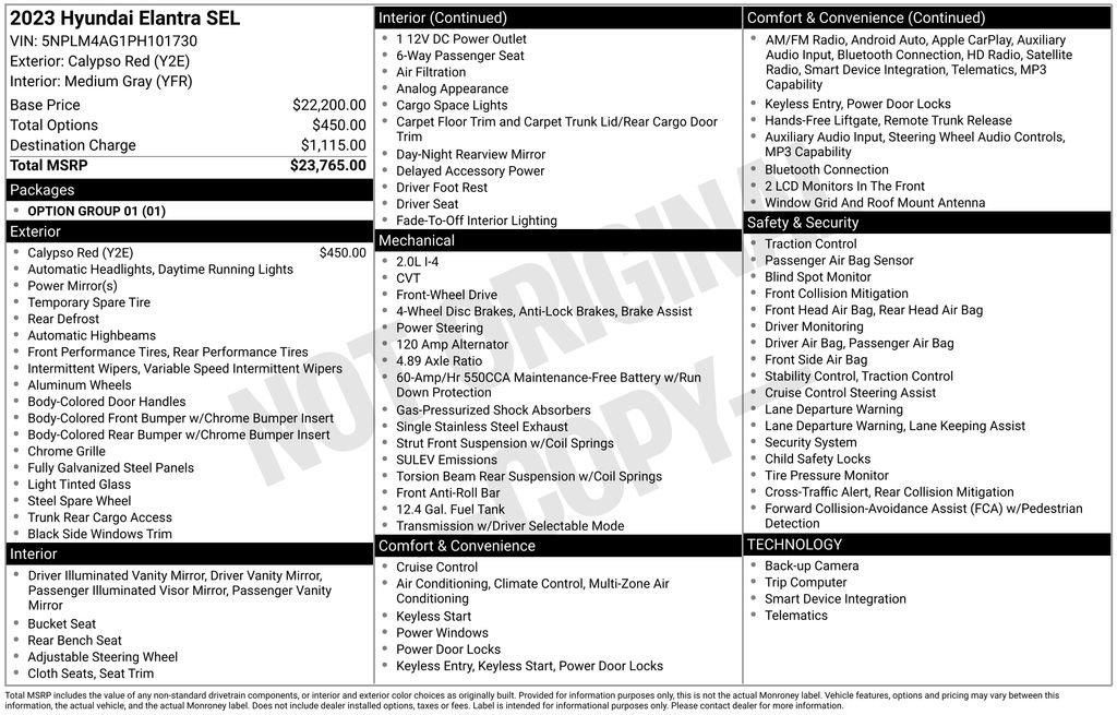 Certified 2023 Hyundai Elantra SEL image 7