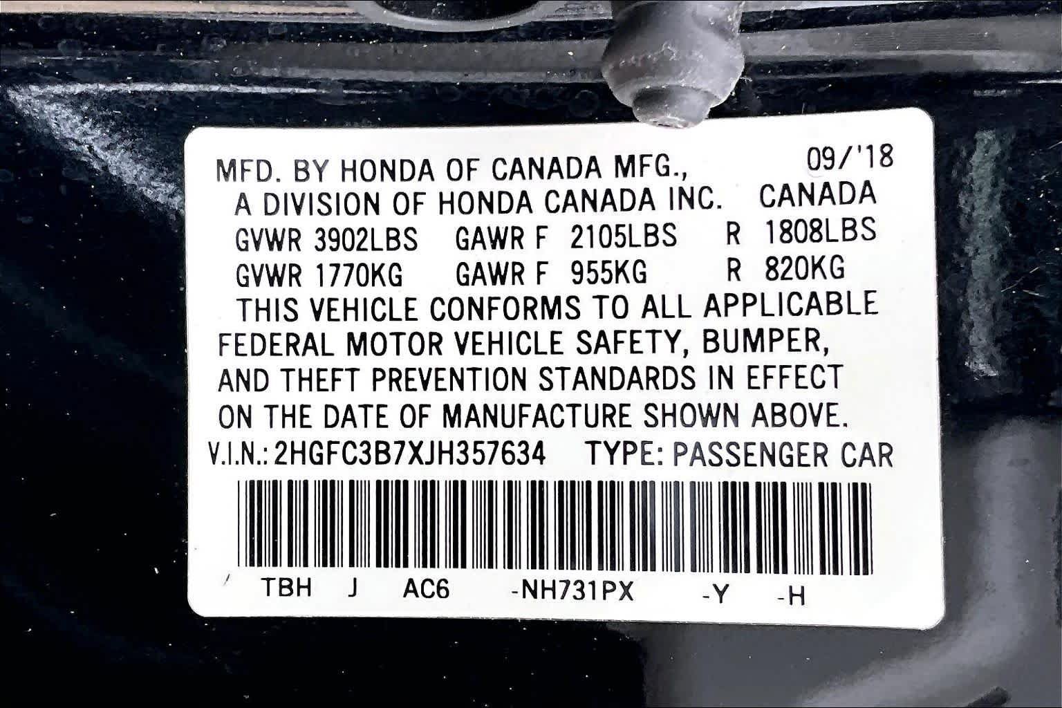 Used 2018 Honda Civic EX-L image 33
