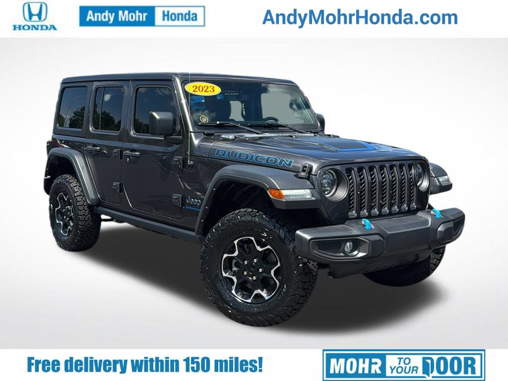 Used 2023 Jeep Wrangler Unlimited Rubicon 4xe AWD/4WD image 1