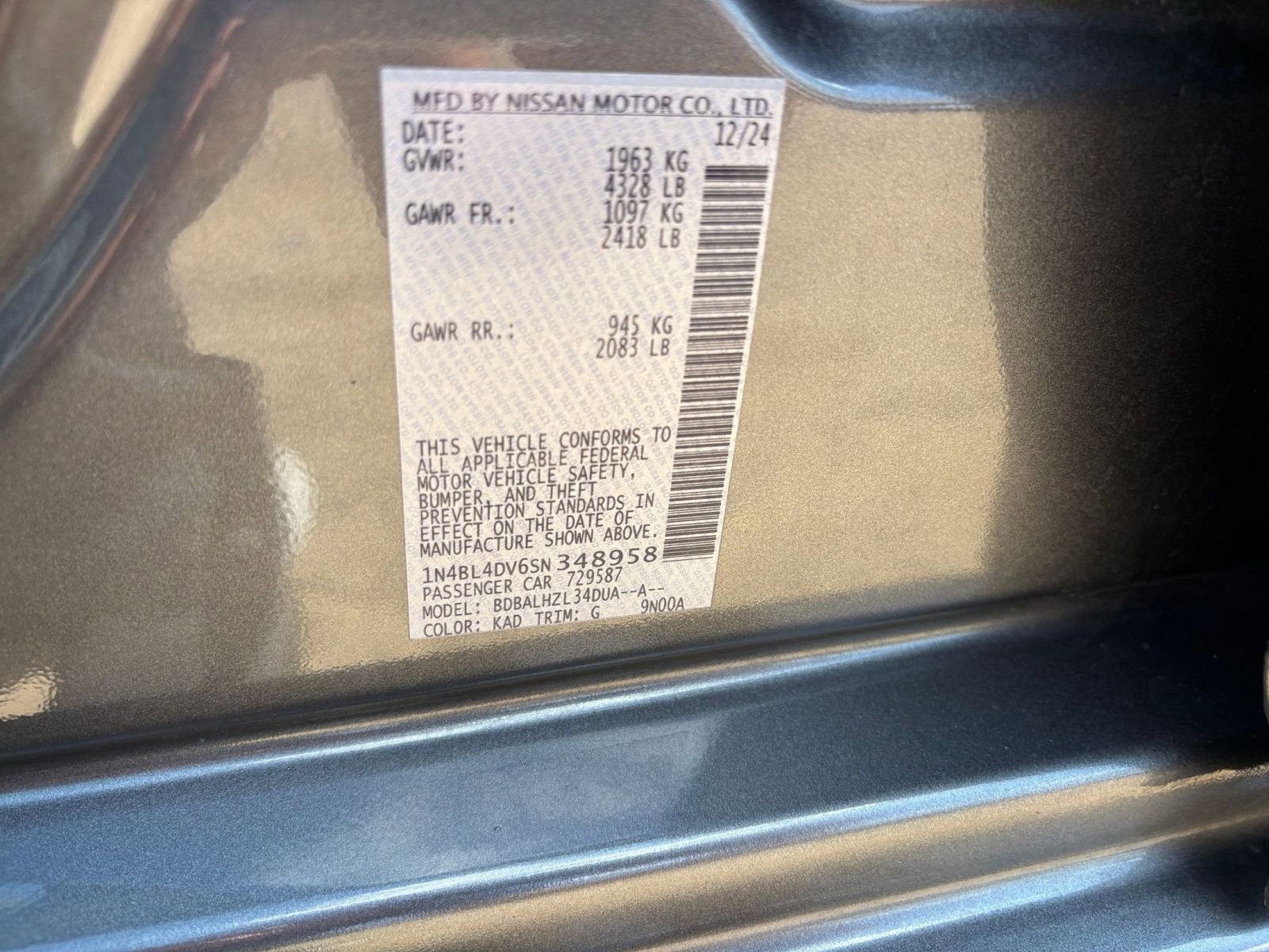 Used 2025 Nissan Altima 2.5 SV FWD image 29