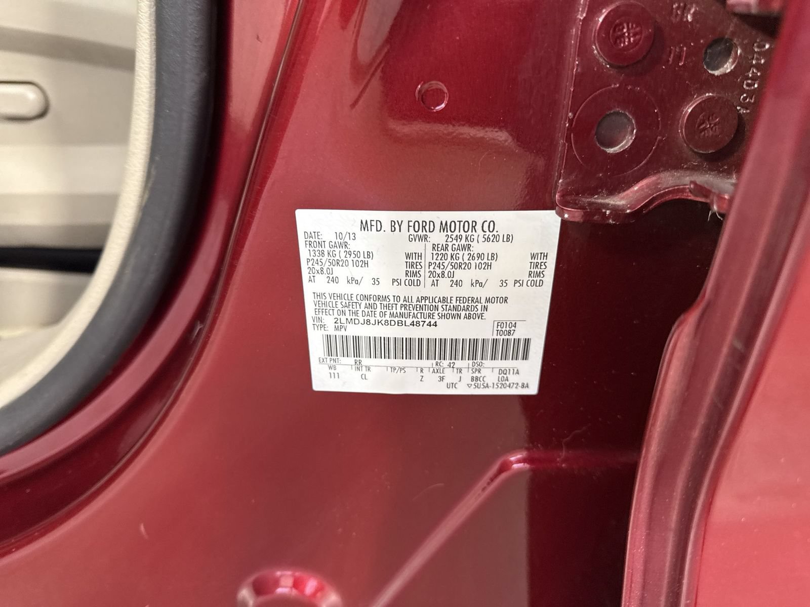 Used 2013 Lincoln MKX AWD image 34