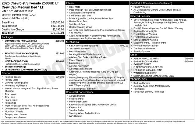 Used 2025 Chevrolet Silverado 2500 LT w/ Convenience Package AWD/4WD image 28