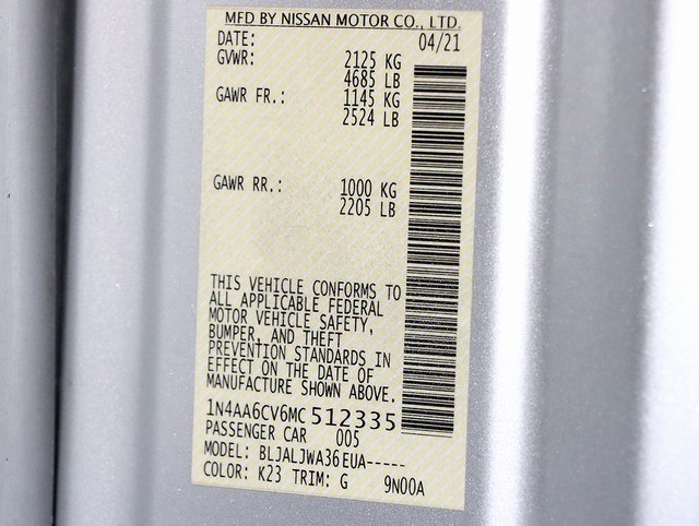 Used 2021 Nissan Maxima 3.5 SV w/ Floor Mat Group image 36