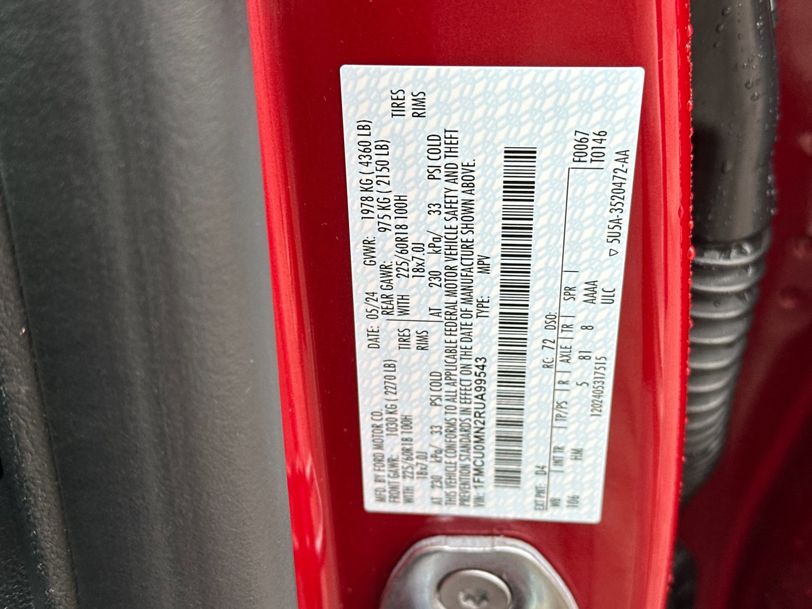 Certified 2024 Ford Escape ST-Line w/ Tech Pack #1 image 29