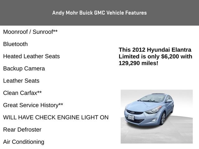 Used 2012 Hyundai Elantra Limited FWD image 4