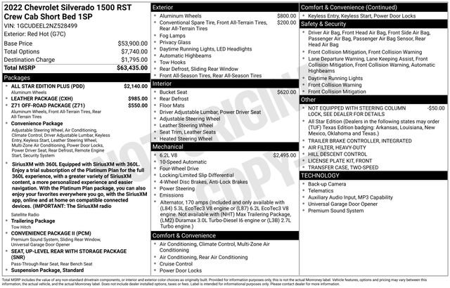 Used 2022 Chevrolet Silverado 1500 RST w/ All Star Edition Plus AWD/4WD image 15