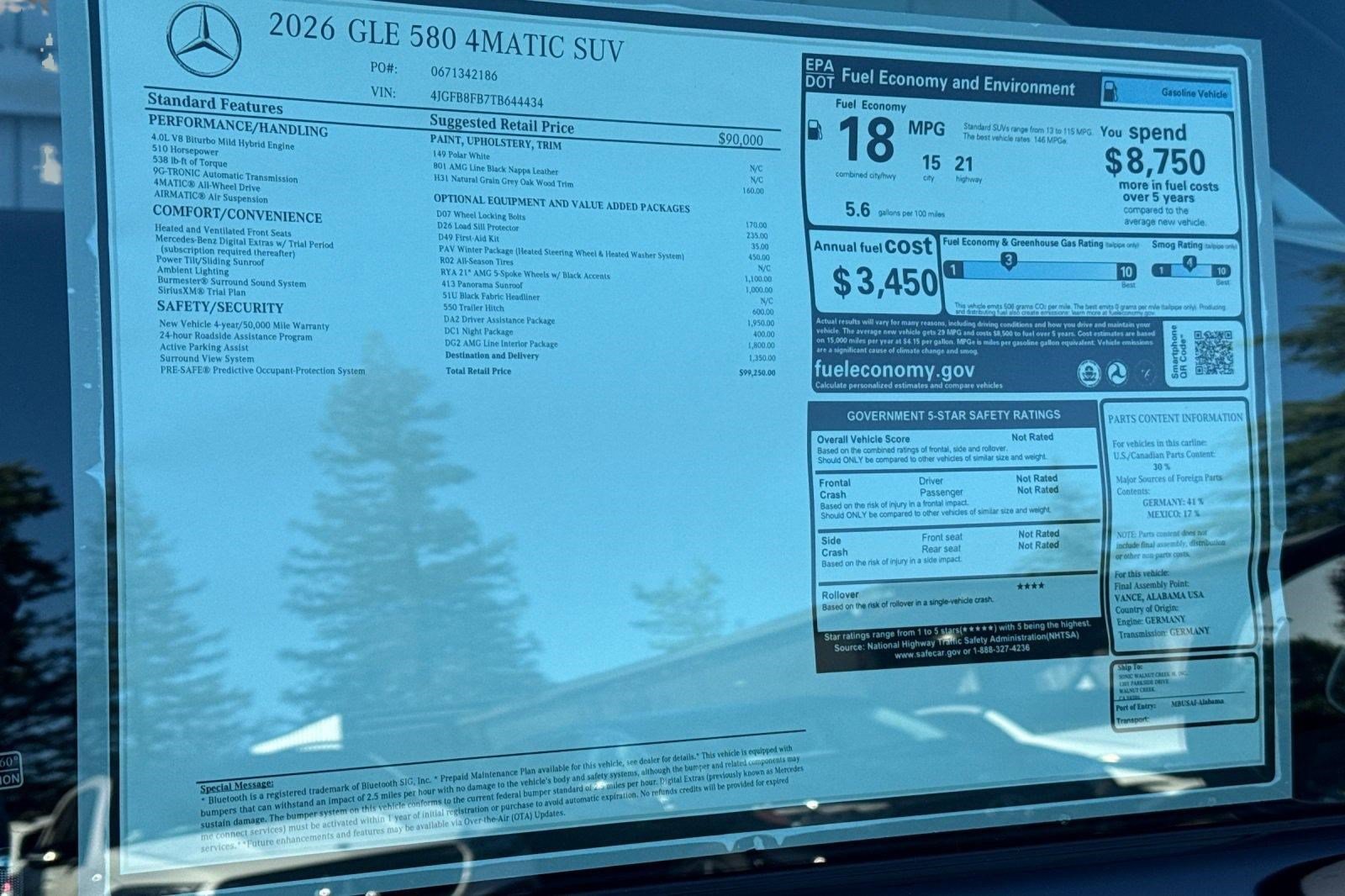 New 2026 Mercedes-Benz GLE 580 4MATIC image 29