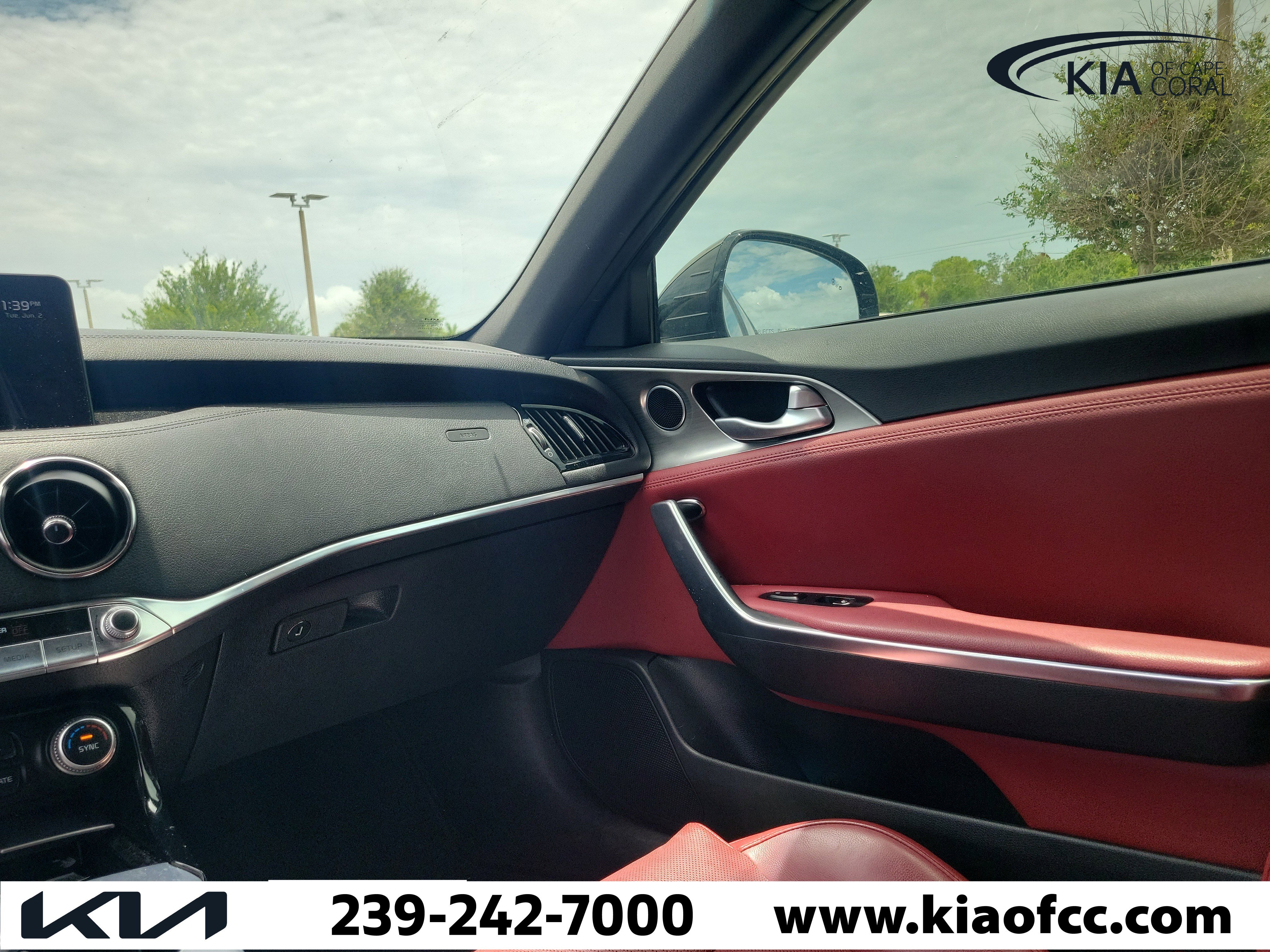Certified 2022 Kia Stinger GT1 w/ Red Interior Color Package RWD image 16