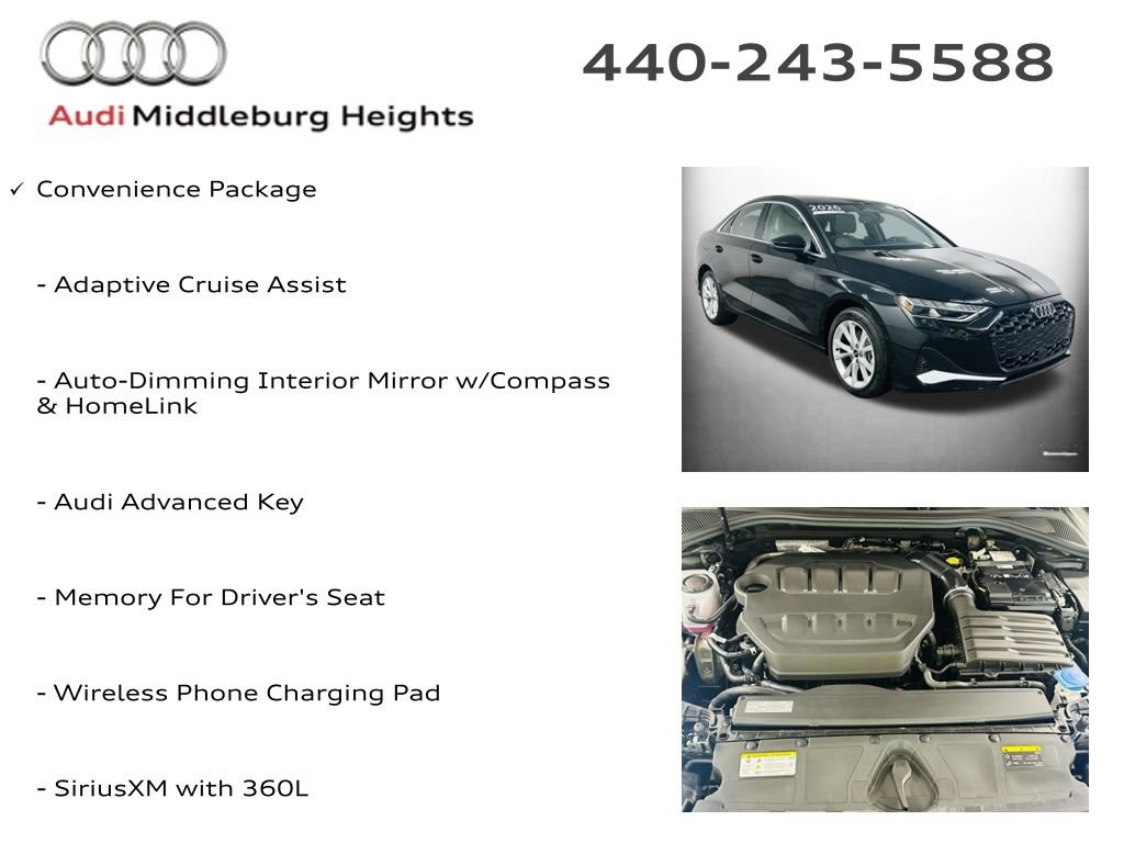 Certified 2026 Audi A3 2.0T Premium w/ Convenience Package AWD/4WD image 6