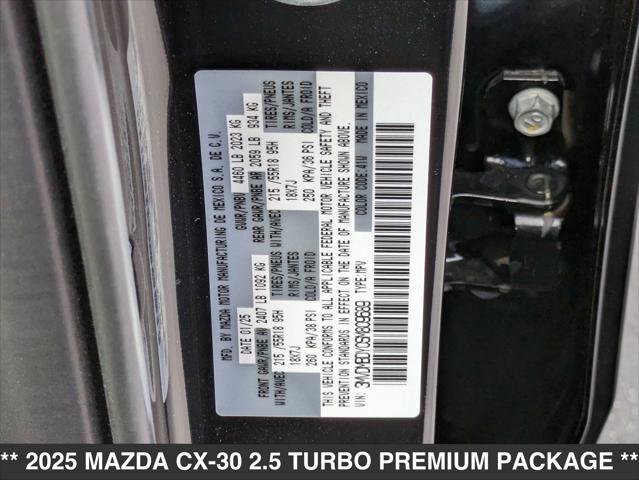 New 2025 MAZDA CX-30 2.5 Turbo w/ Premium Package image 15