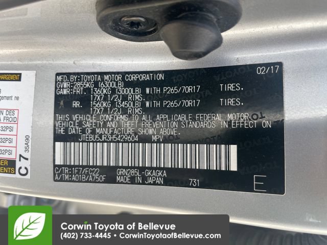 Used 2017 Toyota 4Runner TRD Off-Road AWD/4WD image 28