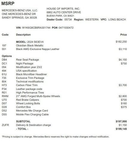 Certified 2024 Mercedes-Benz S 63 AMG S image 4
