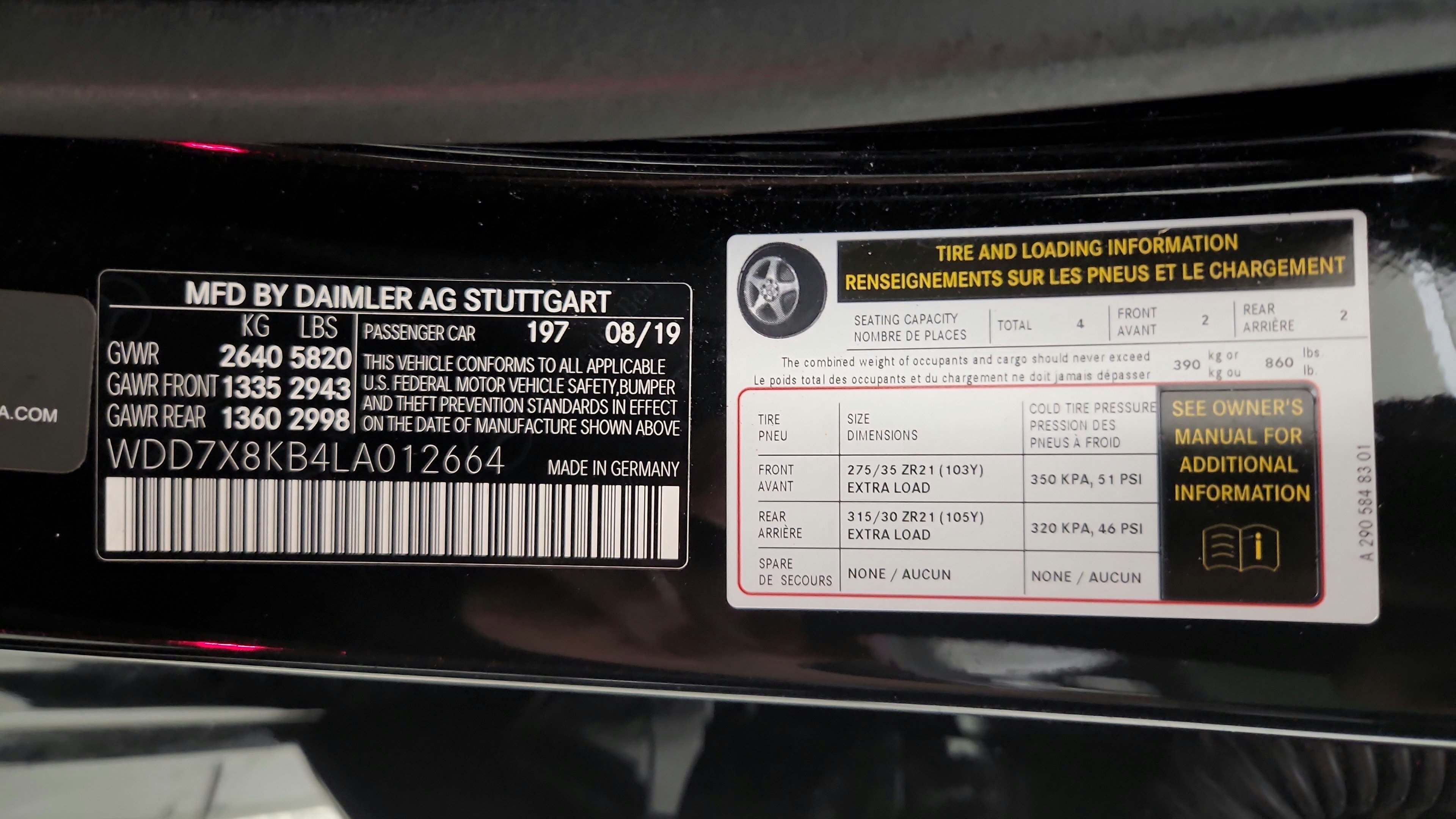 Used 2020 Mercedes-Benz AMG GT 63 S image 19