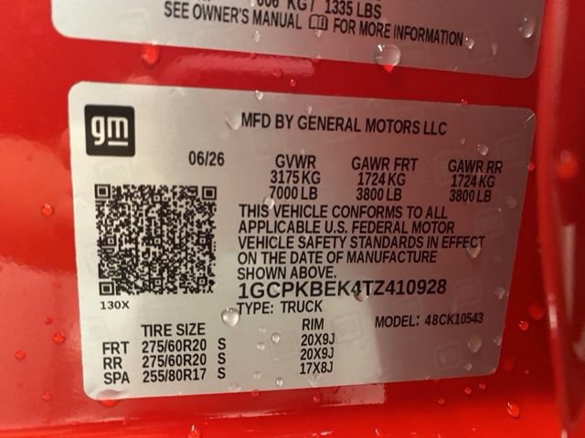 New 2026 Chevrolet Silverado 1500 Custom w/ Turbomax Blackout Package AWD/4WD image 40