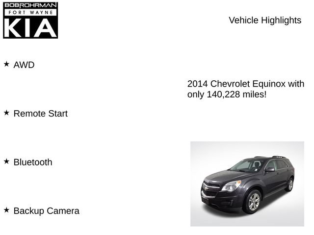 Used 2014 Chevrolet Equinox LT w/ Driver Convenience Package AWD/4WD image 7