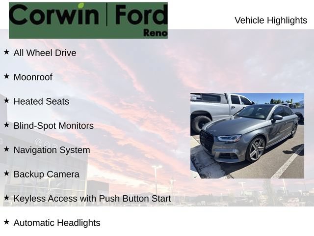 Used 2018 Audi A3 2.0T Premium Plus w/ Premium Plus Package AWD/4WD image 8